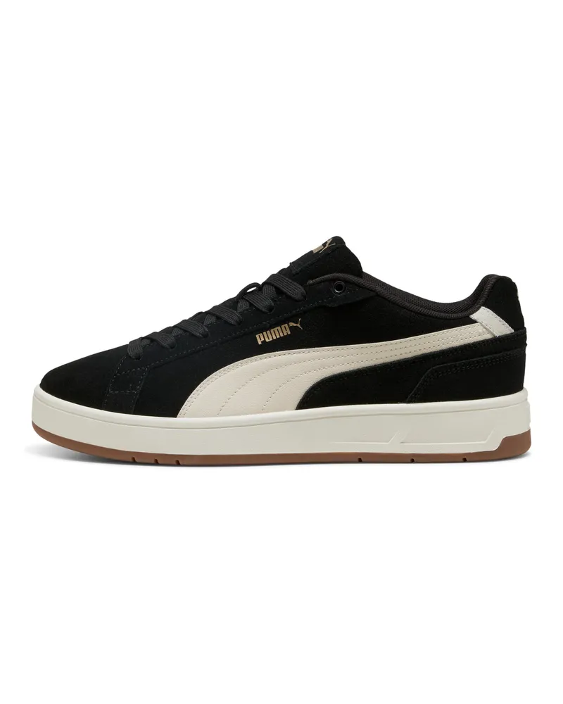 Puma Court Classic Suede Sneakers Unisex, Schuhe, Schwarz Schwarz