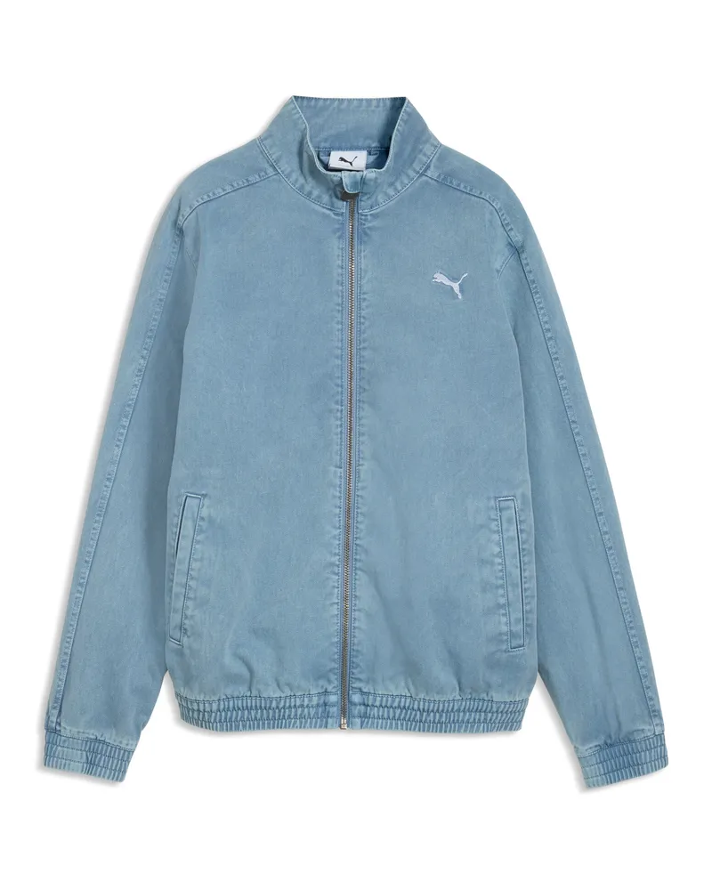 Puma T7 Relaxed Washed Twill Full-Zip Jacke Teenager, Accessoires, Blau Blau