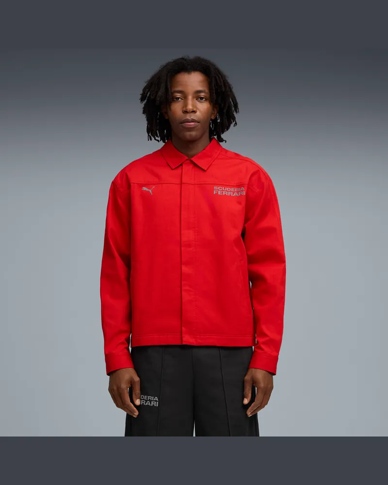 Puma Scuderia Ferrari HP Lifestyle Jacke Herren, Kleidung, Rot Rot