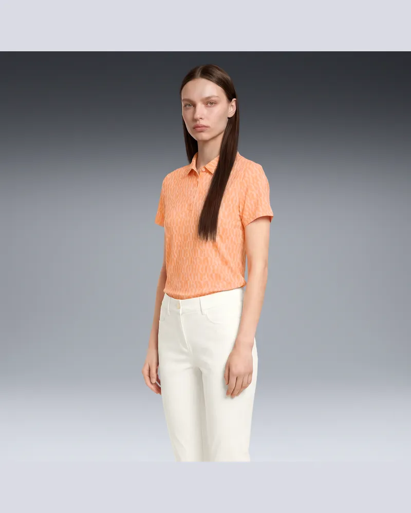 Puma CLOUDSPUN Wavey Polo Damen, Kleidung Orange