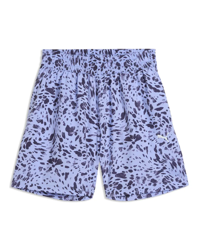 Puma Essentials Graphics Animal High-Rise Bedruckte 4" Shorts Damen, Accessoires, Lila Lila