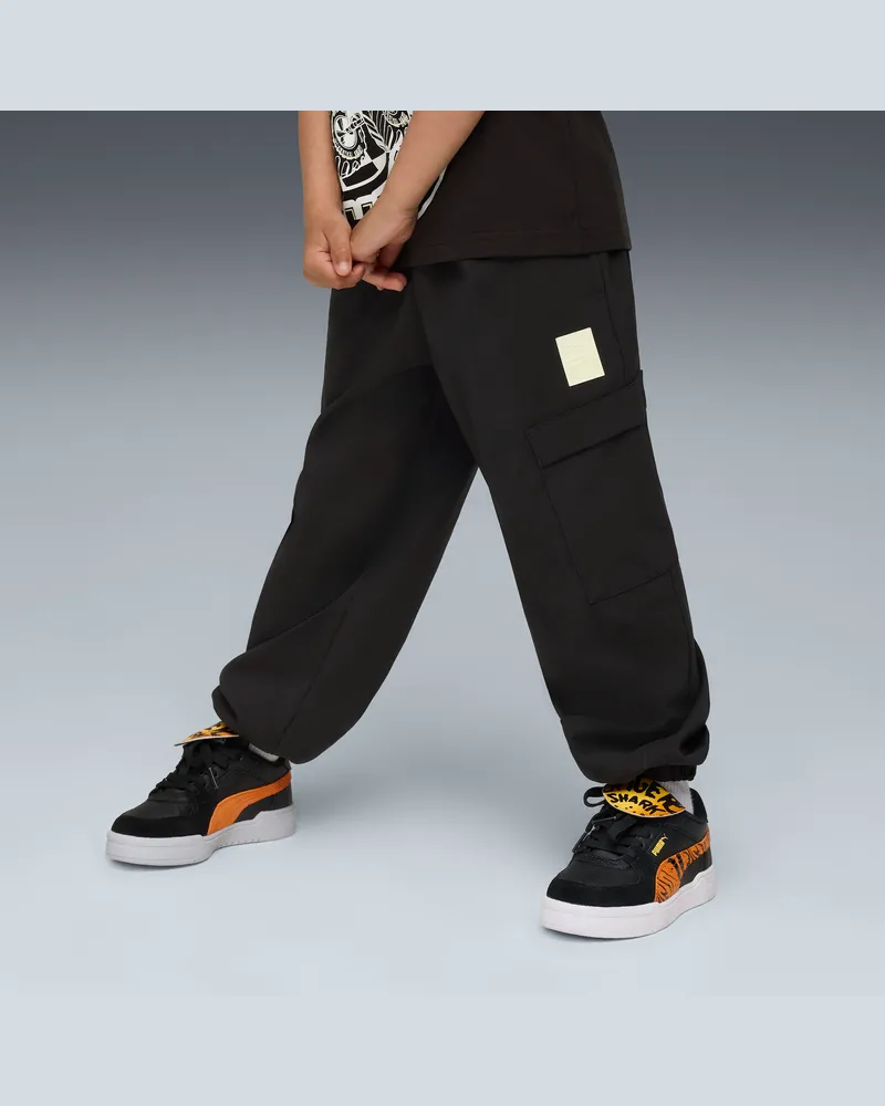 Puma x HOT WHEELS™ MONSTER TRUCKS Cargohose Kinder, Kleidung, Schwarz Schwarz