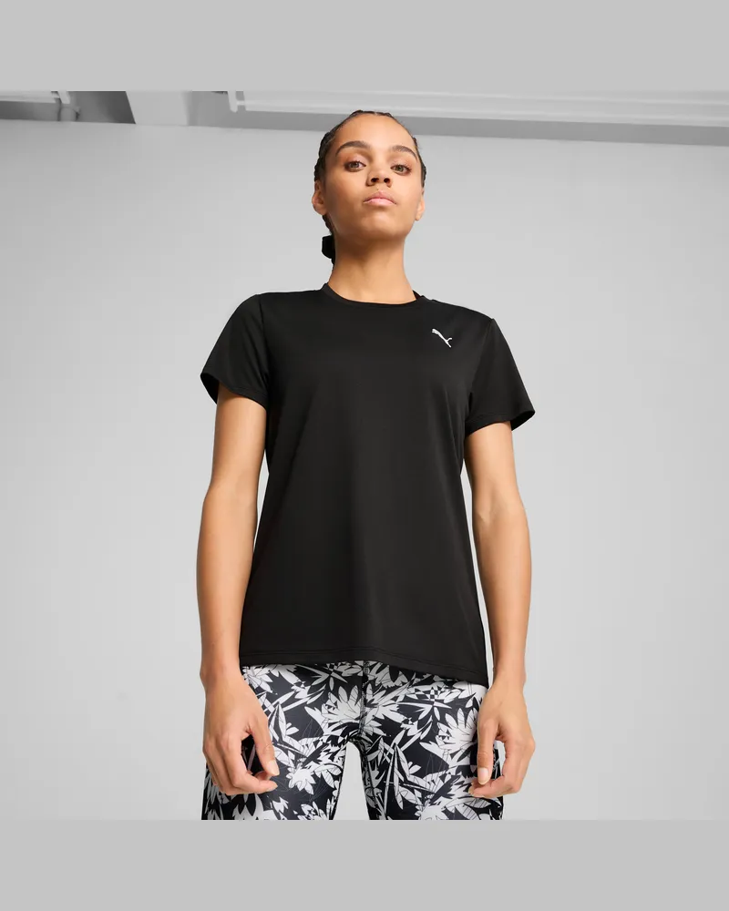 Puma Train All Day Essentials Crew T-Shirt Damen, Kleidung, Schwarz Schwarz