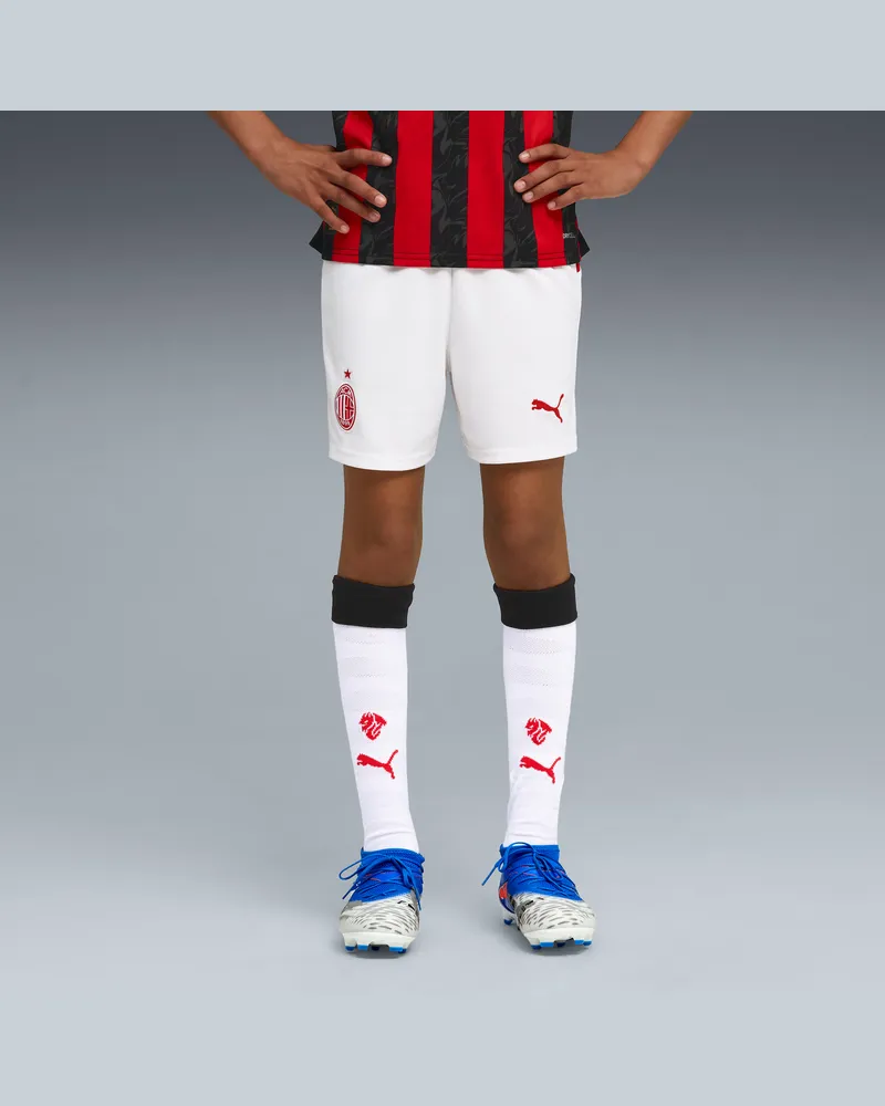 Puma AC Milan 25/26 Shorts Teenager, Kleidung, Weiß Weiß