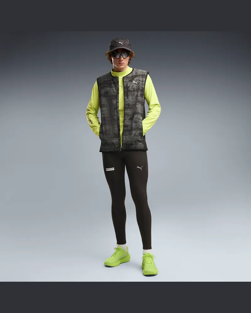 Puma Brightstride warmCELL Lange Leggings Herren, Kleidung, Schwarz Schwarz