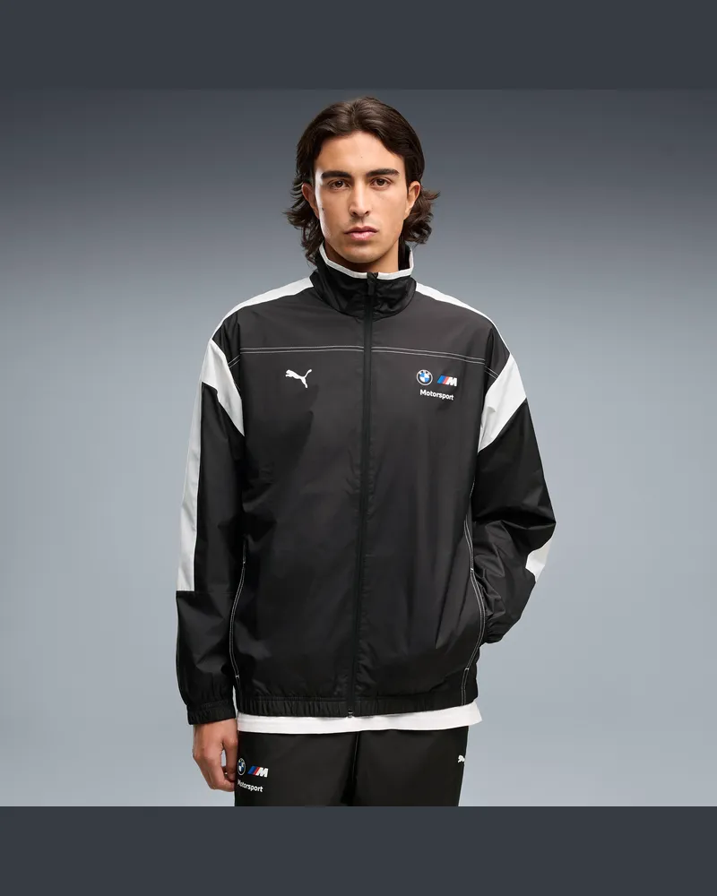 Puma BMW M Motorsport MT7 Gewebte Jacke Herren, Kleidung, Schwarz Schwarz