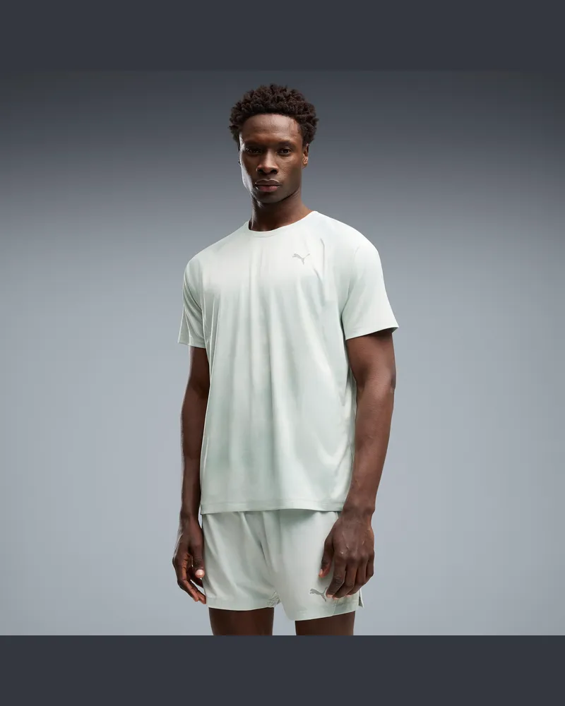 Puma Run Velocity Bedrucktes T-Shirt Herren, Kleidung, Grün Grün