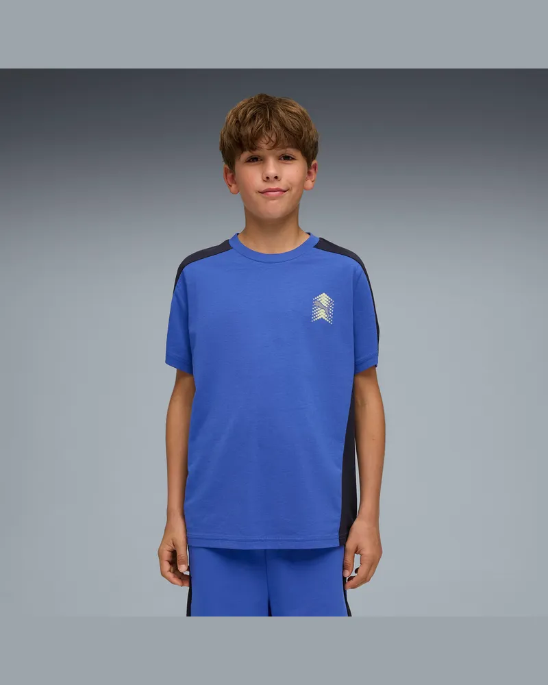 Puma Active Sports Graphic T-Shirt fÃ¼r Jugendliche, Kleidung, Blau Blau