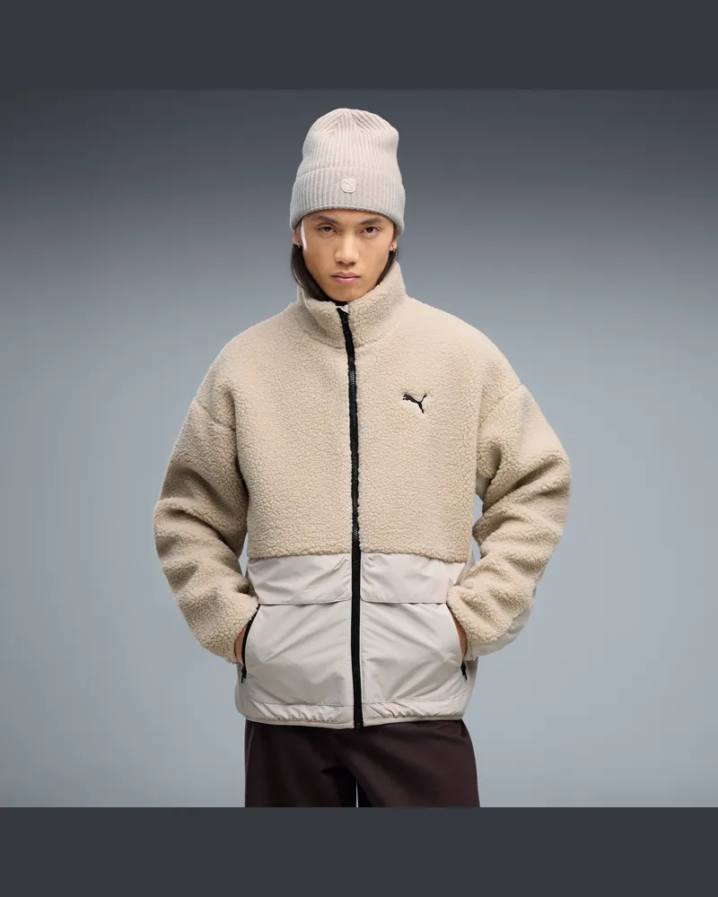 Puma Hybrid Re:Fibre Relaxed Jacke Herren, Kleidung Beige