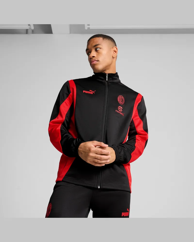 Puma AC Milan ftblNRGY+ Jacke Herren, Kleidung, Schwarz Schwarz