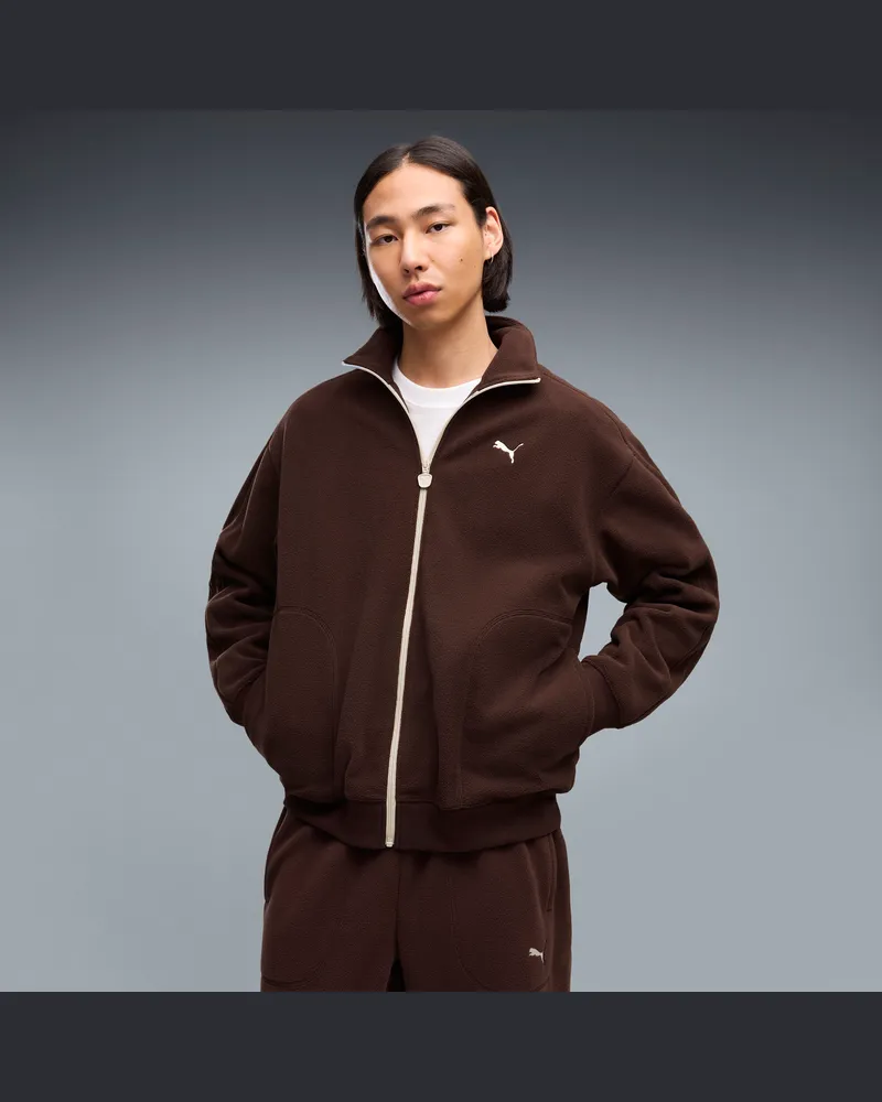 Puma Essentials Elevated Relaxed Winter-Trainingsjacke Herren, Kleidung, Braun Braun
