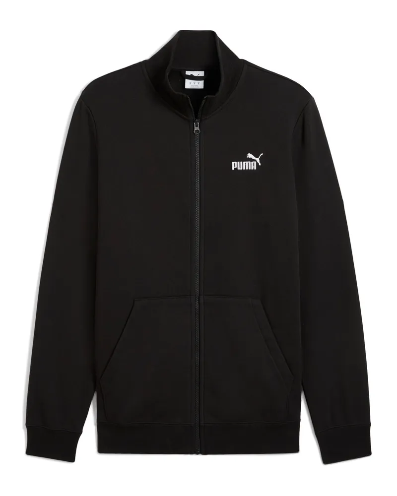 Puma Essentials No. 1 Logo Trainingsjacke Herren, Kleidung, Schwarz Schwarz