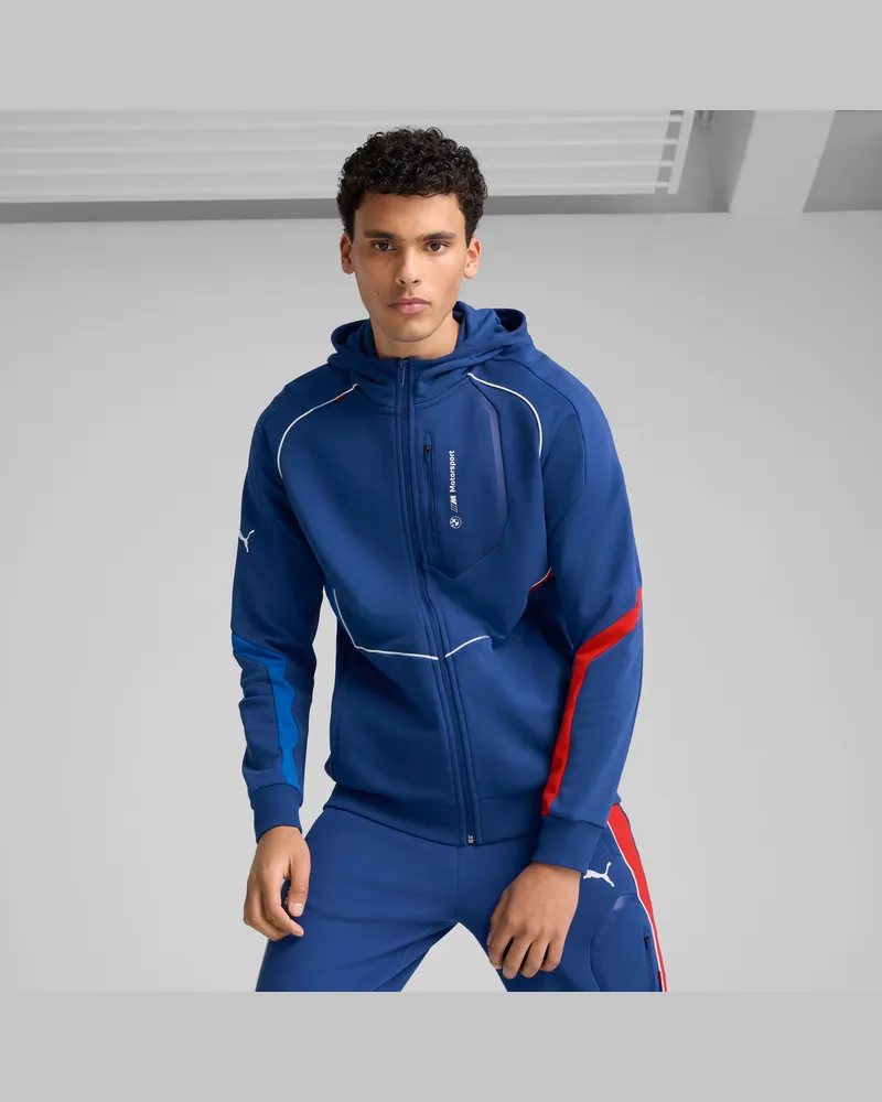 Puma BMW M Motorsport Kapuzenjacke Herren, Kleidung, Blau Blau