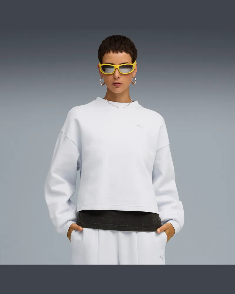 Puma Wardrobe Essentials Oversized Sweatshirt Damen, Accessoires, Grau Grau