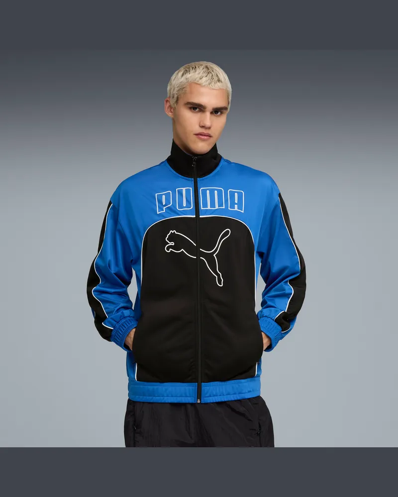 Puma FUTURE..ARCHIVE Relaxed Trainingsjacke Unisex, Kleidung, Blau Blau