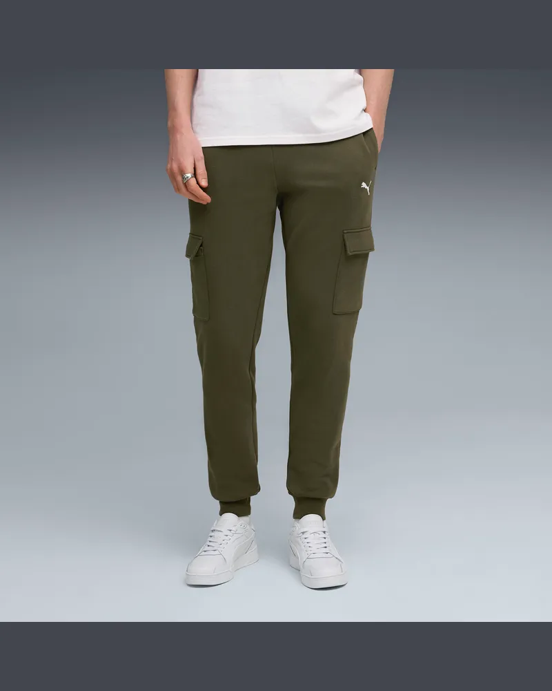 Puma Essentials Cargohose Herren, Accessoires, Grün Grün