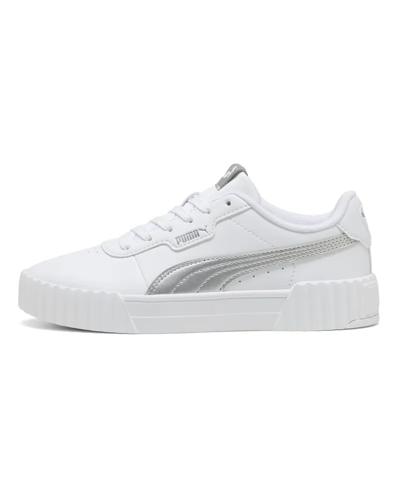 Puma Carina 3.0 Metallisch Glam Sneakers Damen, Schuhe, Weiß Weiß