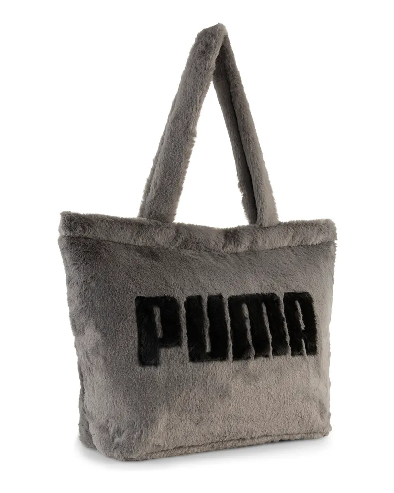 Puma UP Faux Fur 17 l Shopper Teenager, Accessoires, Grau Grau