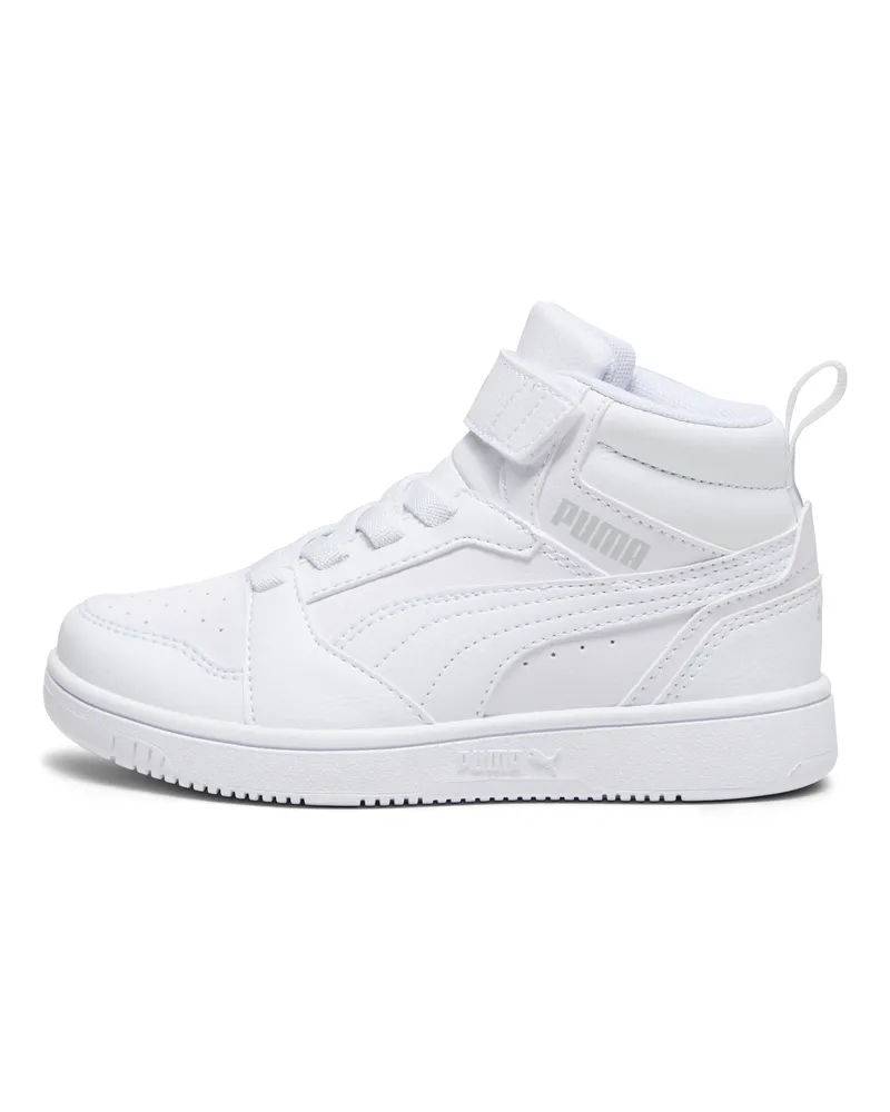 Puma Rebound V6 Mid Sneakers Kinder, Schuhe, Weiß Weiß