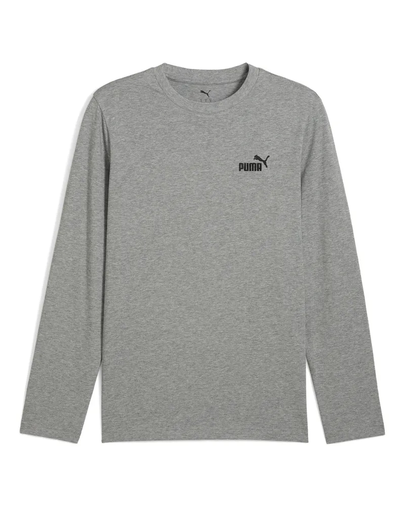 Puma Essentials No. 1 Logo Langarmshirt Herren, Kleidung, Grau Grau