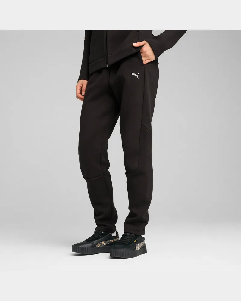 Puma EVOSTRIPE Jogginghose Damen, Kleidung, Schwarz Schwarz