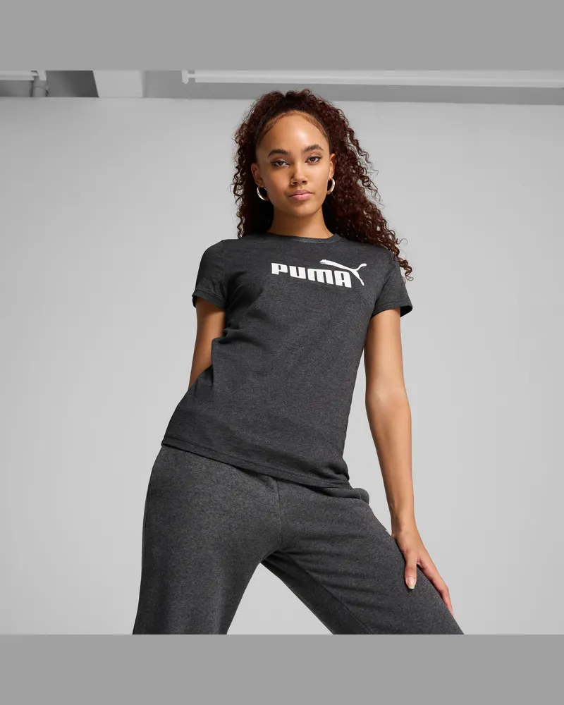 Puma ESS No. 1 Logo T-Shirt Damen, Kleidung, Grau Grau