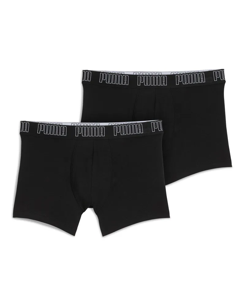 Puma Trunks Herren (2er-Pack), Kleidung, Schwarz Schwarz