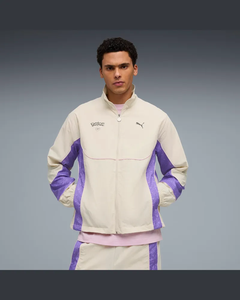 Puma x POKÉMON PUMATECH-X Trainingsjacke Herren, Kleidung, Weiß Weiß