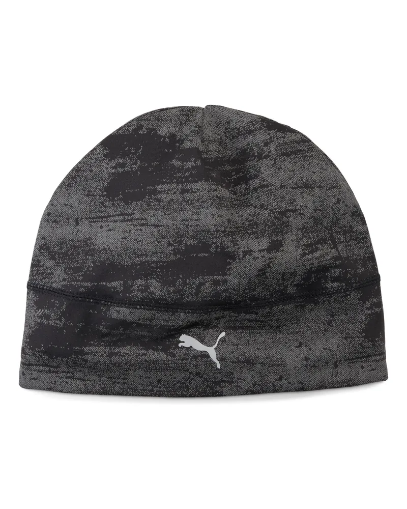 Puma Running Skull Beanie mit mittelhoher Krone, Accessoires, Schwarz Schwarz