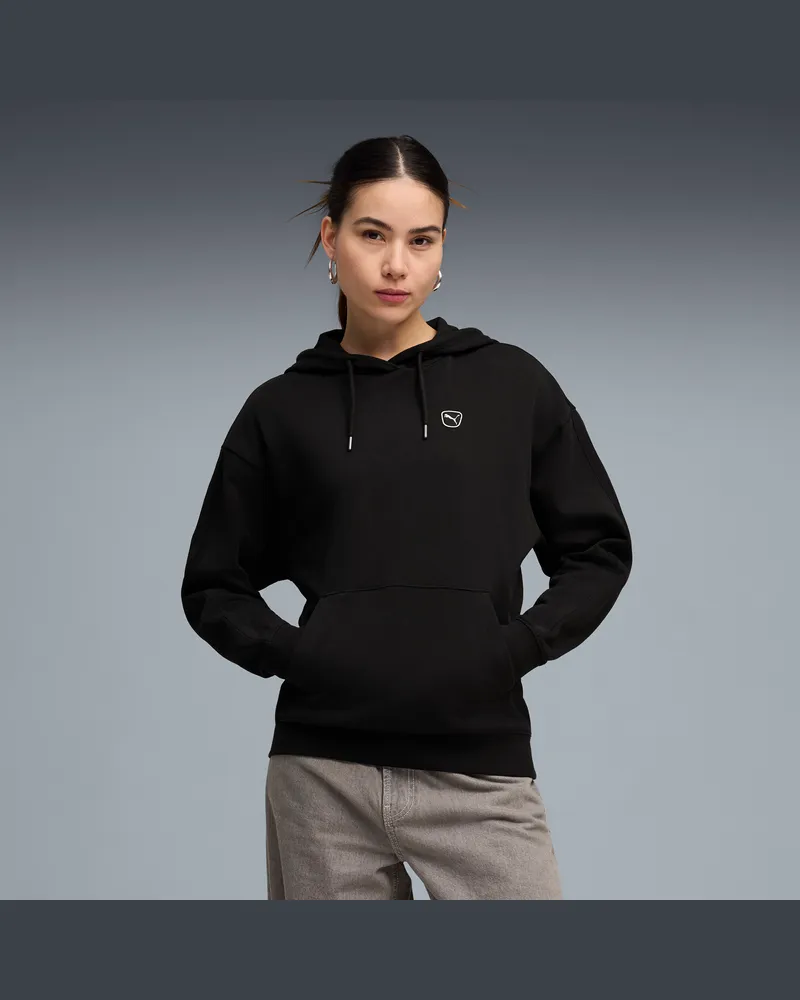 Puma Essentials Elevated Hoodie Damen, Kleidung, Schwarz Schwarz
