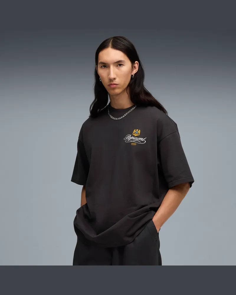 Puma x REPRESENT Graphic T-Shirt Herren, Kleidung, Grau Grau