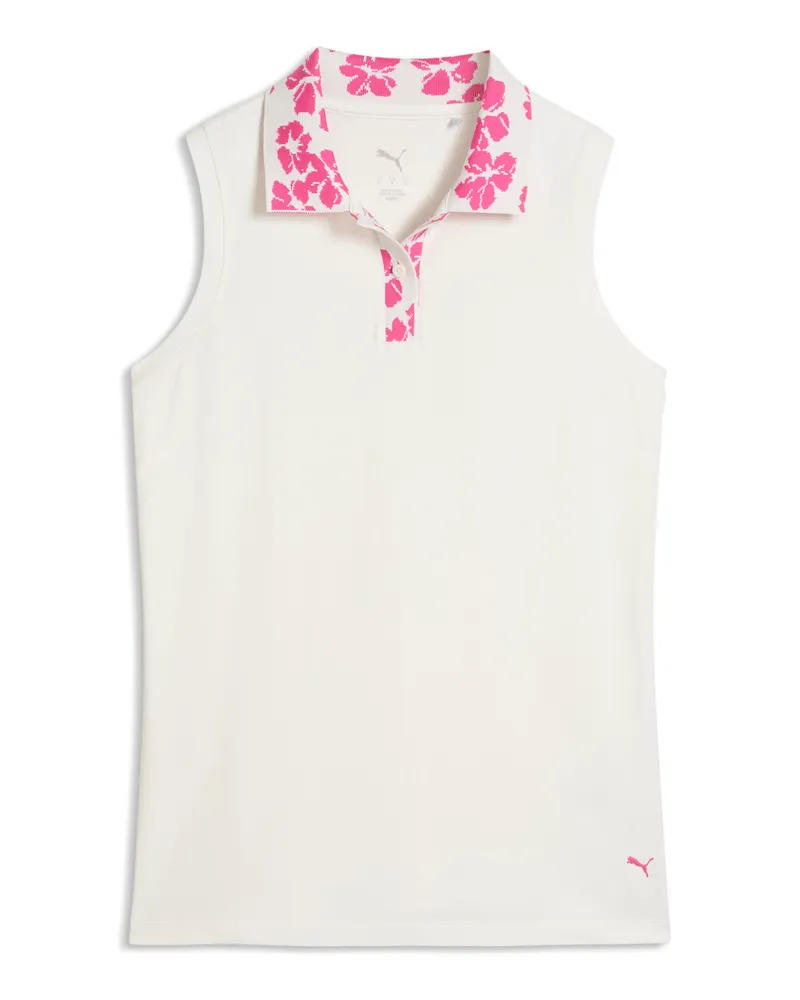 Puma Modalon Ärmelloses Golfpolo Damen, Kleidung, Weiß Weiß