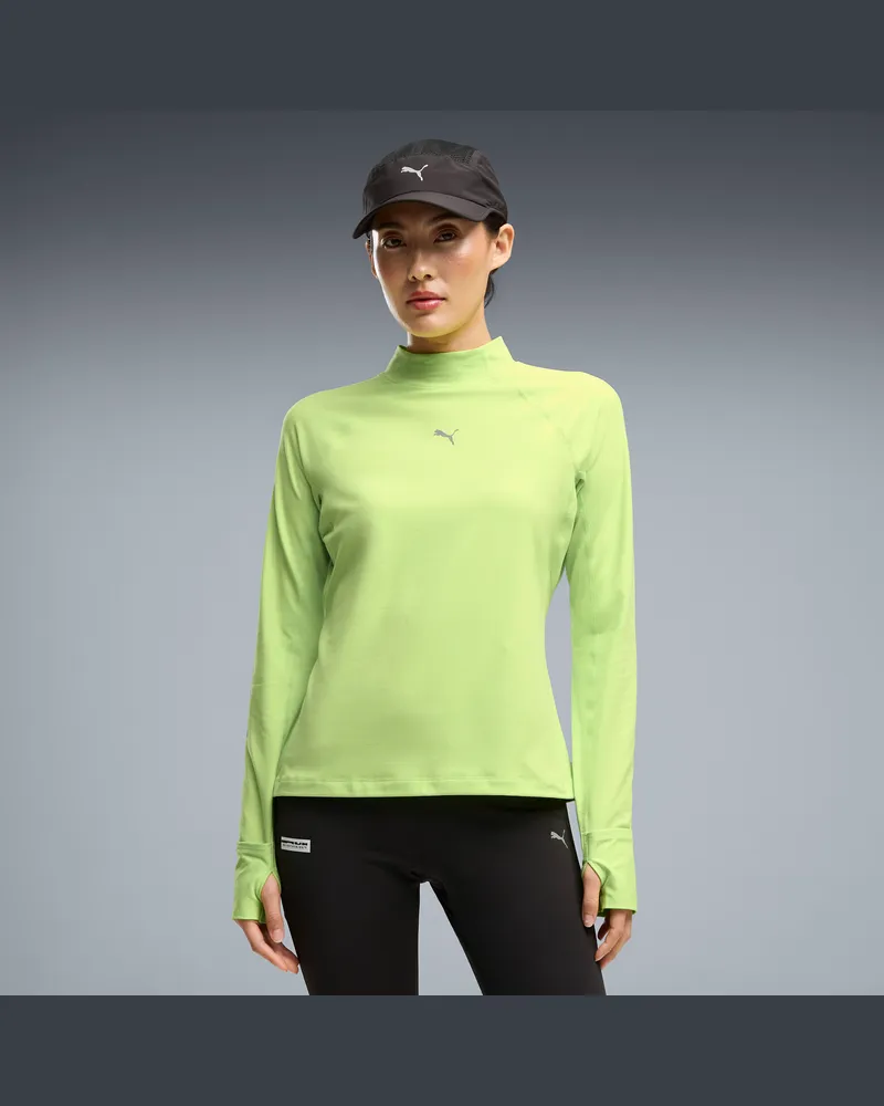 Puma Brightstride CLOUDSPUN Langarmshirt Damen, Kleidung, Grün Grün