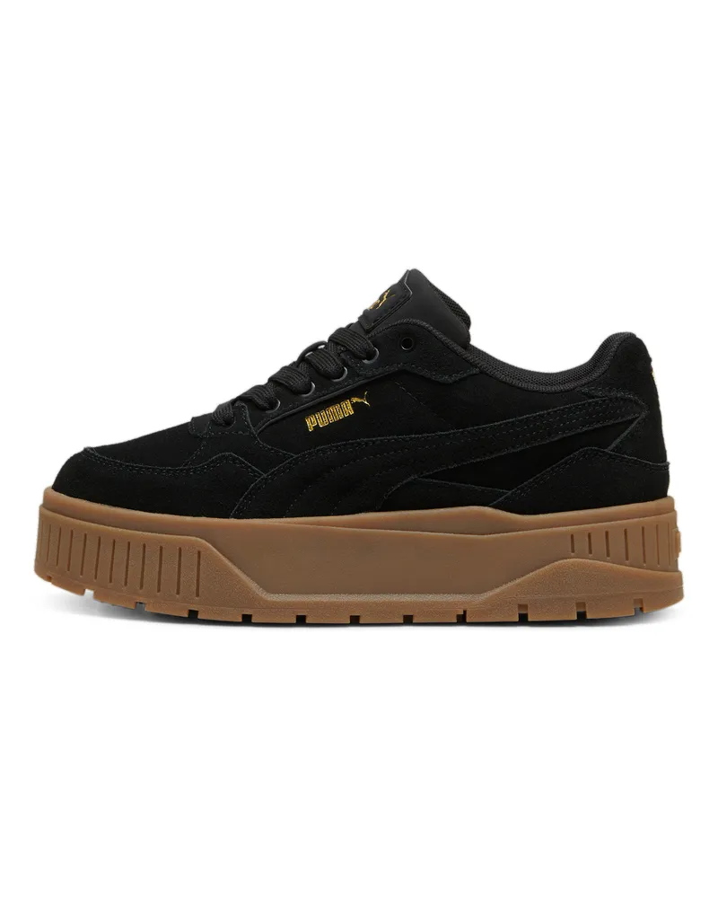 Puma Karmen II Idol Suede Sneakers Damen, Schuhe, Schwarz Schwarz