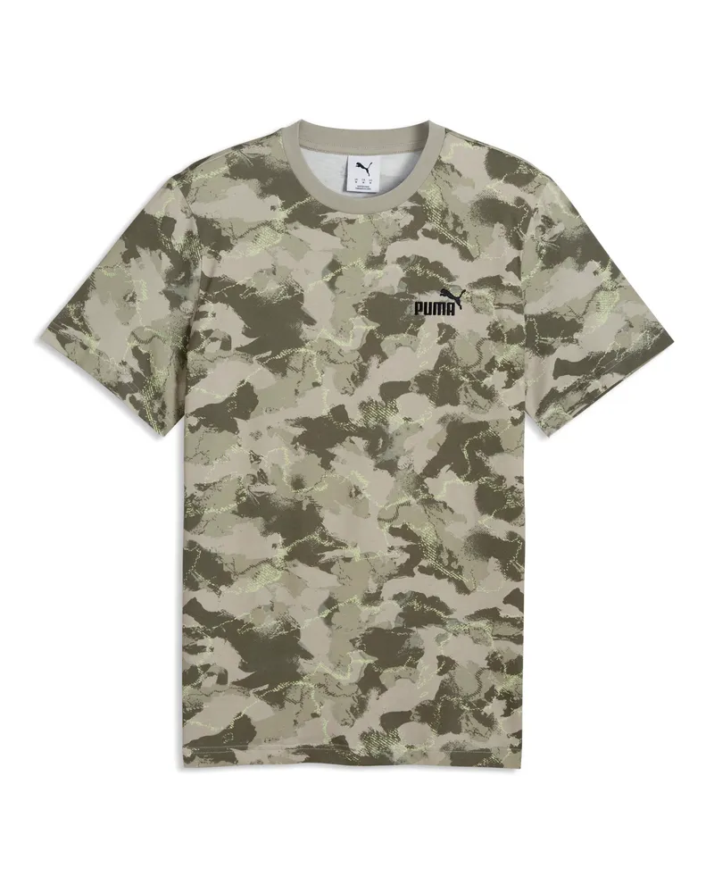 Puma Camo Bedrucktes T-Shirt Herren, Accessoires Beige
