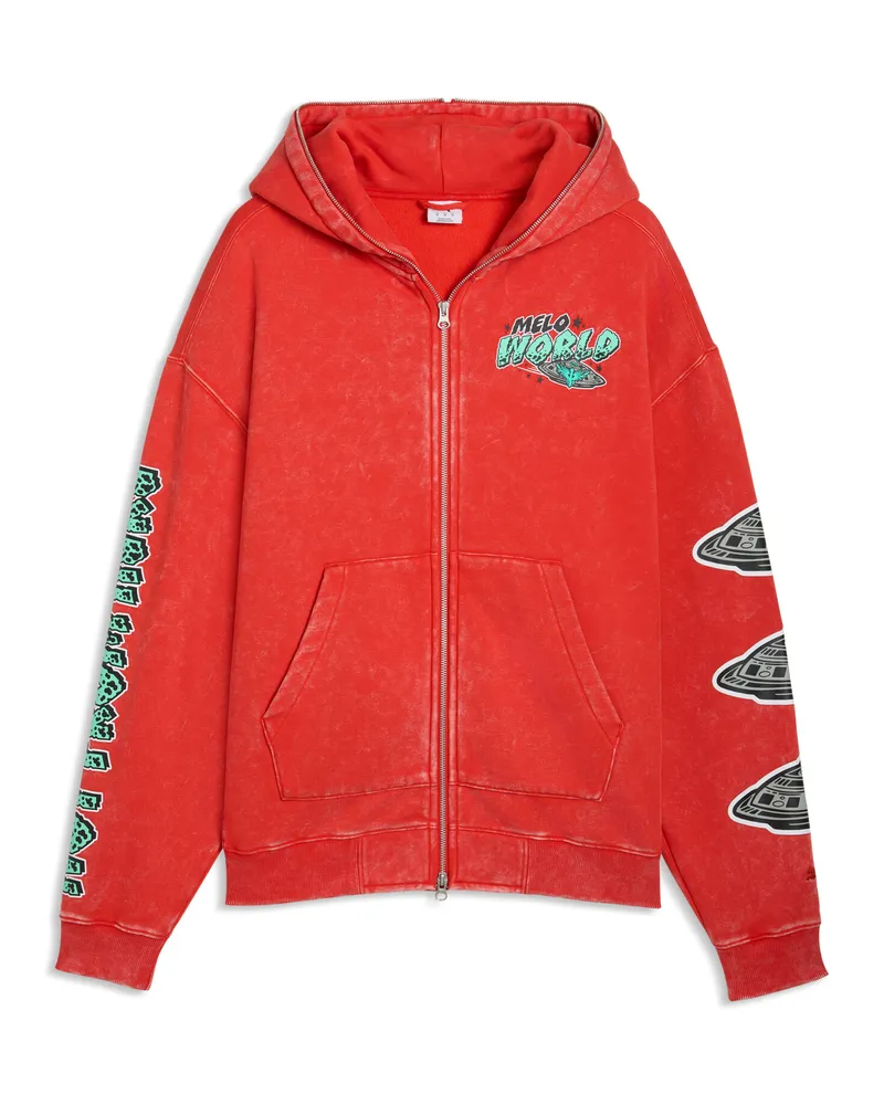 Puma Melo World Kapuzenjacke Herren, Accessoires, Rot Rot