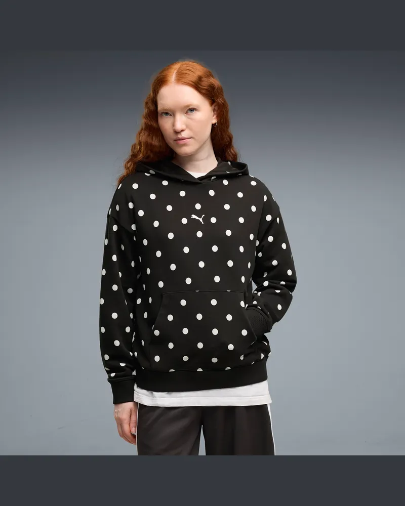 Puma Relaxed Hoodie Damen, Kleidung, Schwarz Schwarz