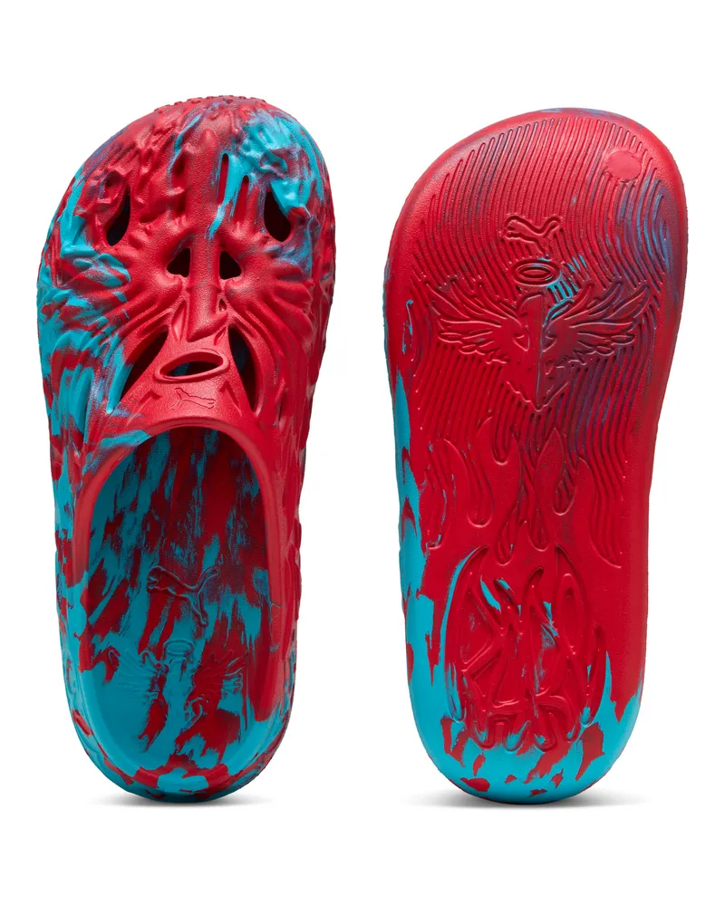 Puma MB.04 Basketball Slides Unisex, Schuhe, Rot Rot