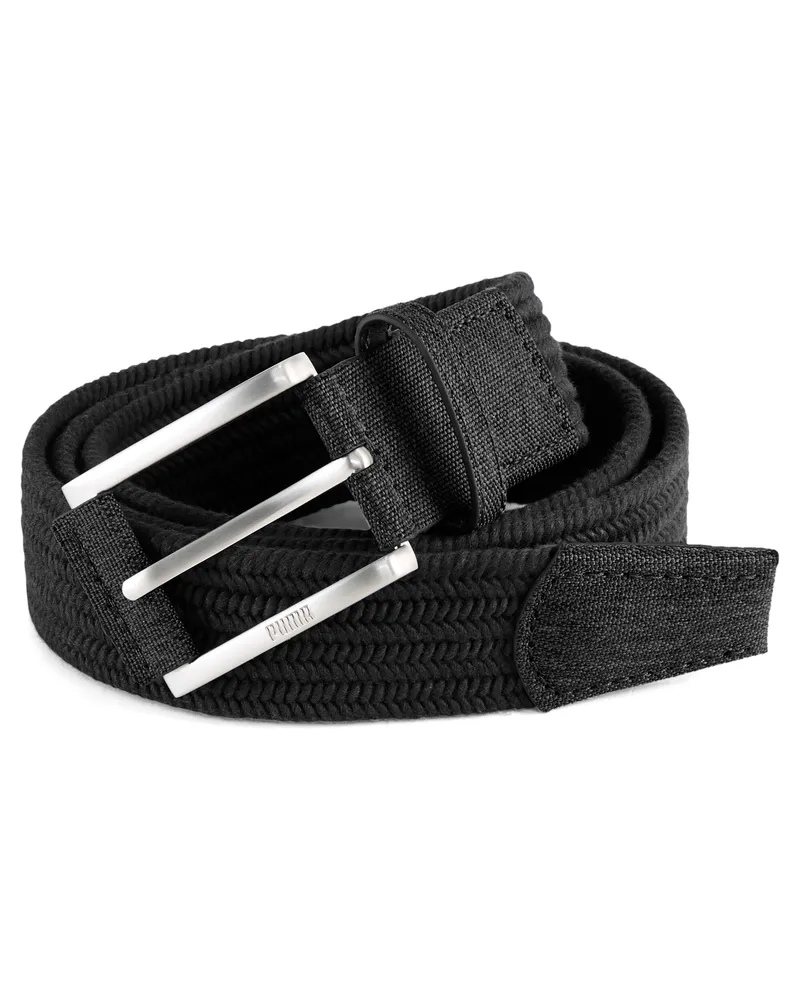 Puma Golfgürtel aus Stretch-Webstoff, Accessoires, Schwarz Schwarz
