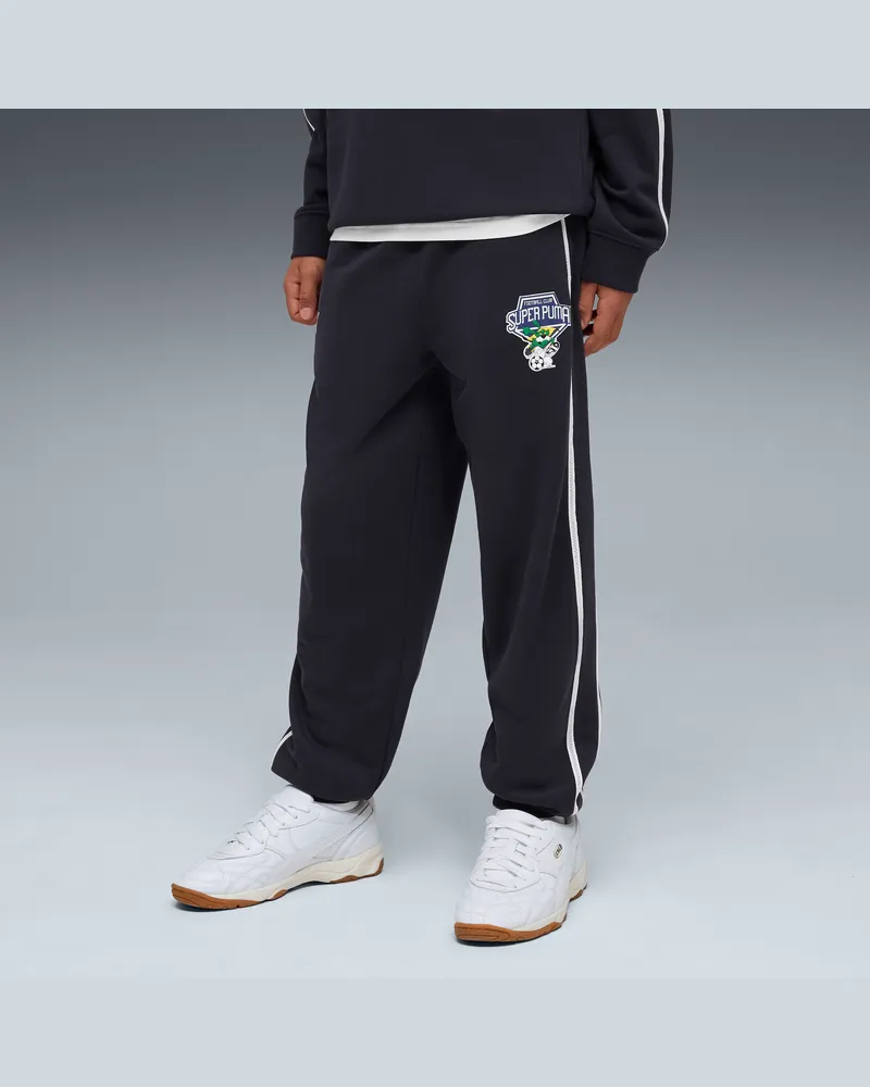 Puma T7 Super  Relaxed Jogginghose Teenager, Accessoires, Blau Blau