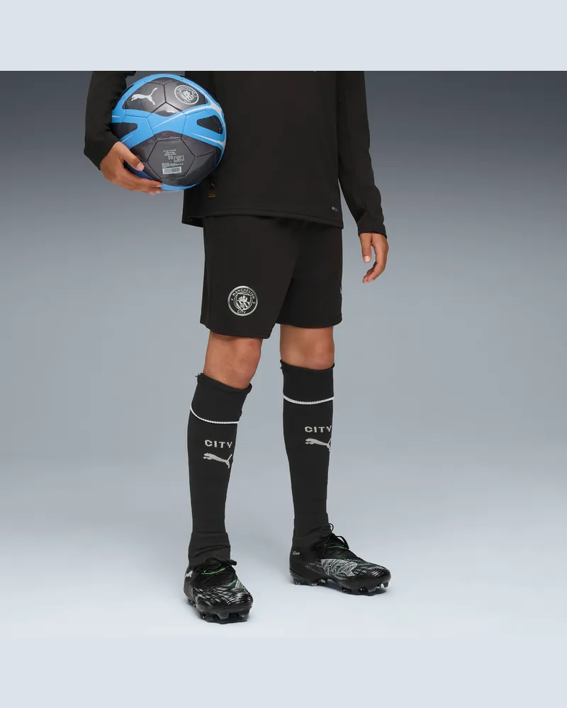 Puma Manchester City 25/26 Shorts Teenager, Kleidung, Schwarz Schwarz