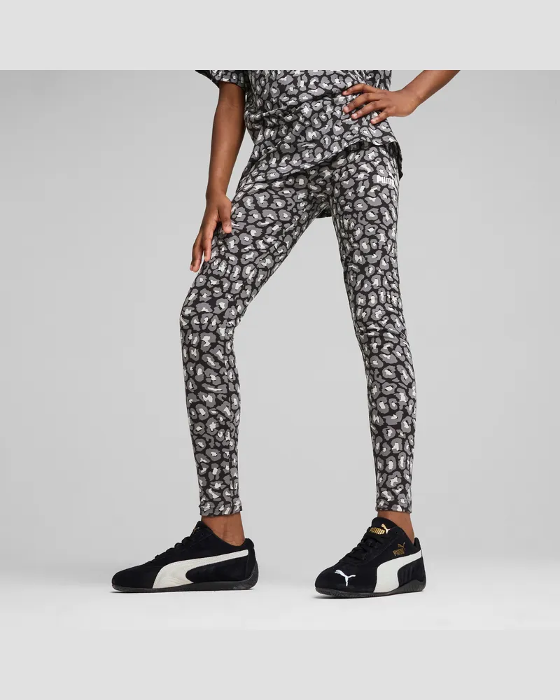 Puma Essentials Animal Leggings Teenager, Kleidung, Schwarz Schwarz