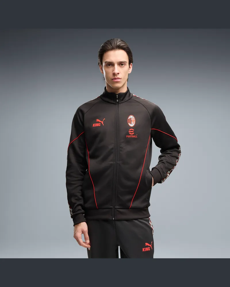Puma AC Milan KING Anthem Jacke Herren, Kleidung, Grau Grau