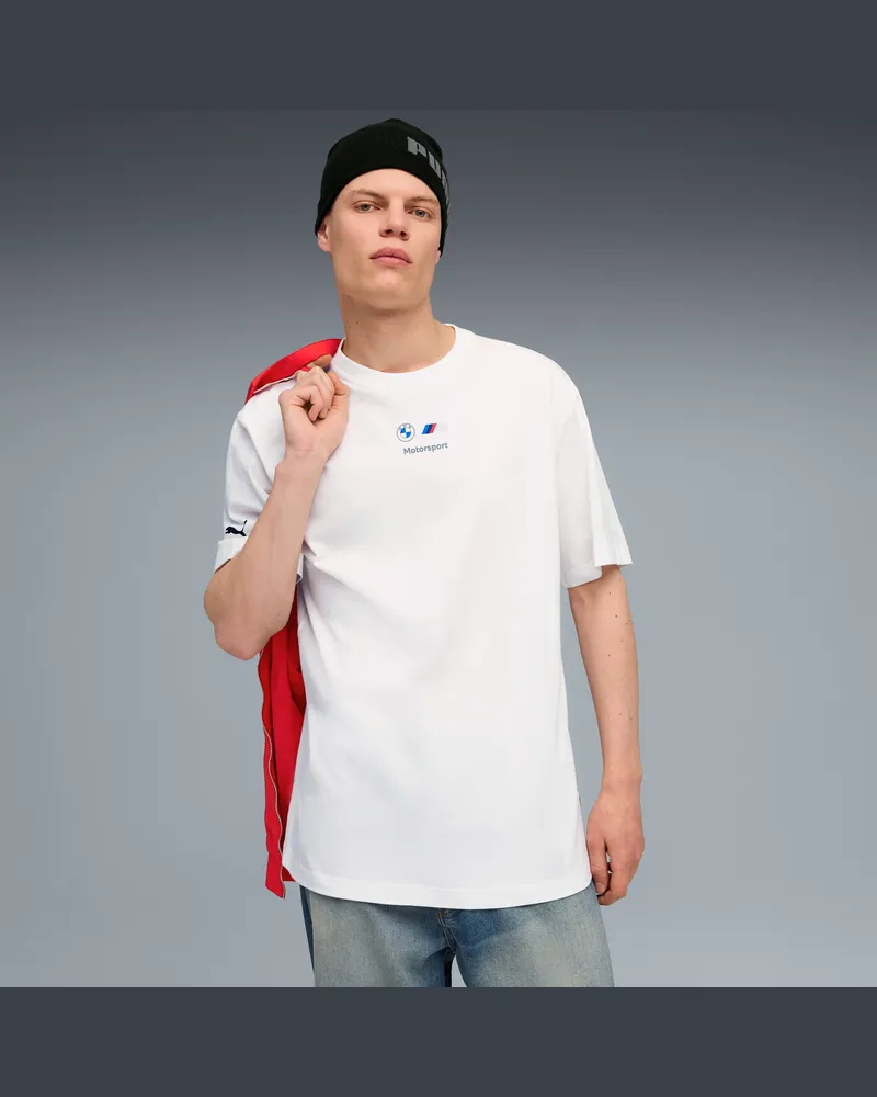 Puma BMW M Motorsport Car Graphic T-Shirt Herren, Kleidung, Weiß Weiß