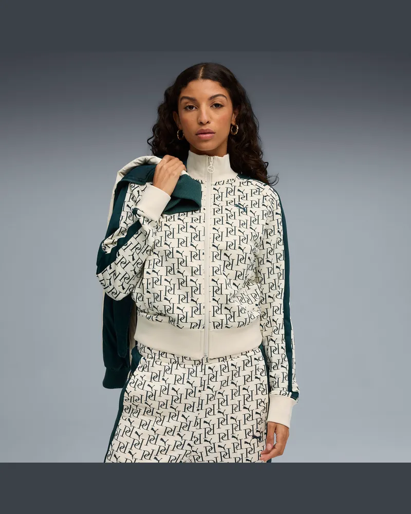 Puma T7 Allover-Print Trainingsjacke Damen, Kleidung, WeiÃŸ Weiãÿ