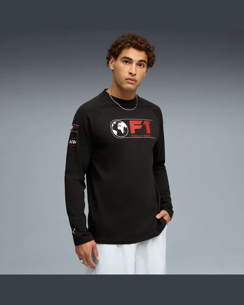 Puma F1® Langarmshirt Herren, Kleidung, Schwarz Schwarz