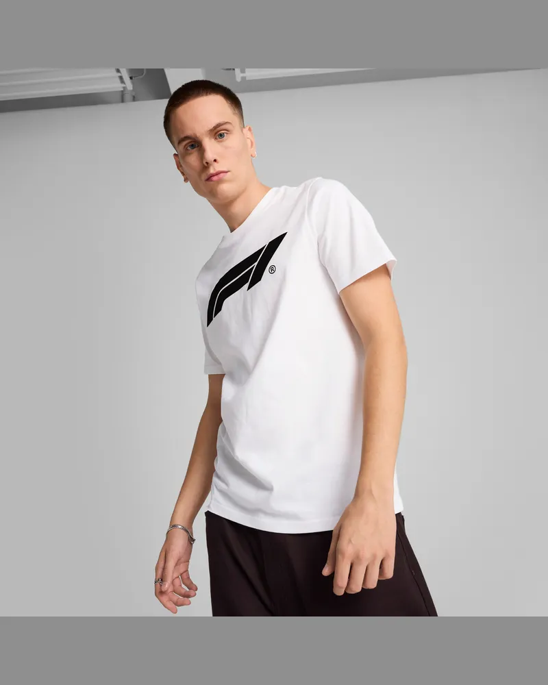 Puma F1® Essentials Logo T-Shirt Herren, Kleidung, Weiß Weiß