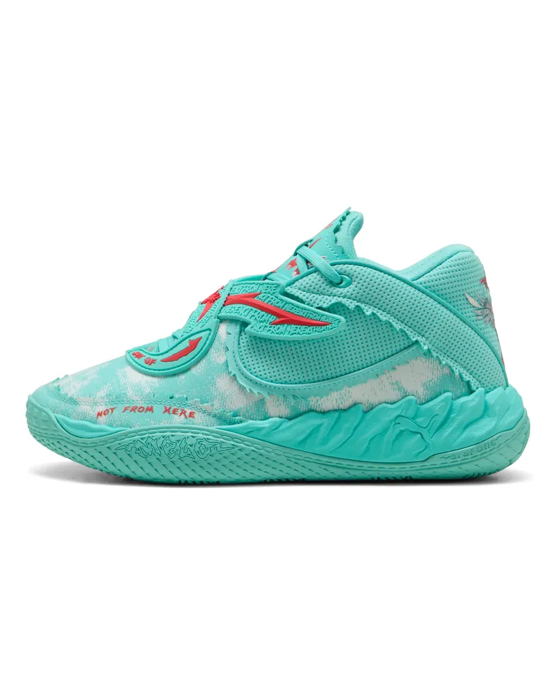 Puma MB.05 Melo World Basketballschuhe Unisex, Schuhe, Grün Grün