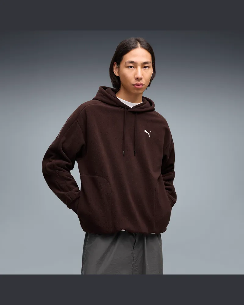 Puma Essentials Elevated Relaxed Winter-Hoodie Herren, Kleidung, Braun Braun
