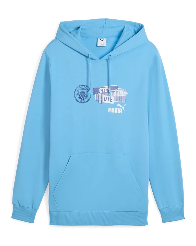 Puma Manchester City ftblNRGY Hoodie Herren, Accessoires, Blau Blau